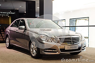 New model Mercedes-Benz E 200 CGI Editorial Stock Photo