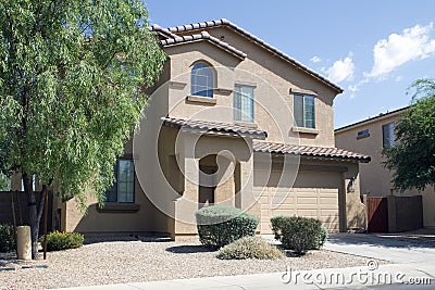 New Modern Classic Home Stock Photo