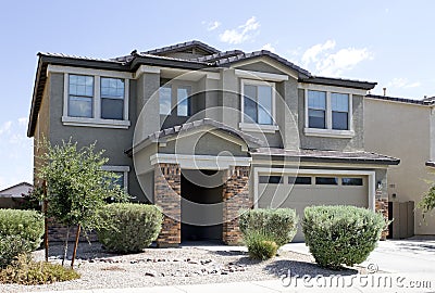 New Modern Classic Home Stock Photo