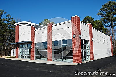 New Modern Commercial Building Stock Photo
