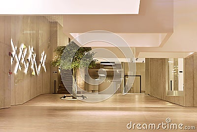 New modern commercial space exhibition hall Stock Photo