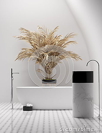 New modern contemporary bathroom interior Stock Photo