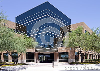 New modern corporate office building exterior Stock Photo