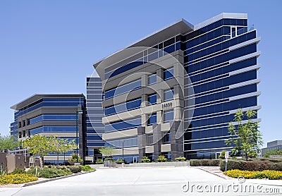 New modern corporate office building exterior Stock Photo