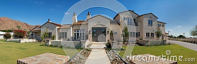 New modern mansion home exterior Stock Photo