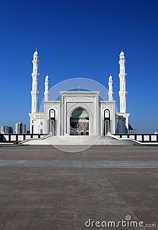 New Mosque in capital of Kazakhstan, Astana Stock Photo