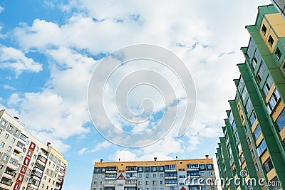 New multi-storey apartment buildings, all identical and devoid of personality Stock Photo