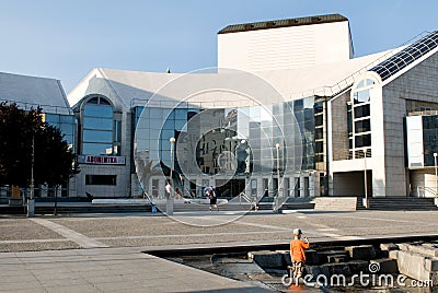 New national theater in Bratislava Editorial Stock Photo