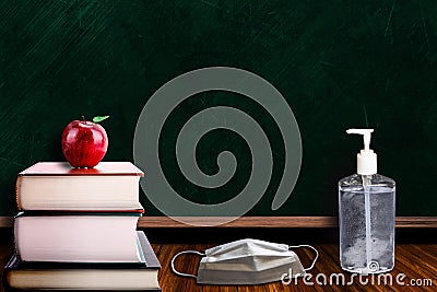 New Normal on Back to School Measures During Covid-19 Pandemic Stock Photo