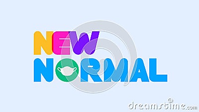 New normal text letter Vector Illustration