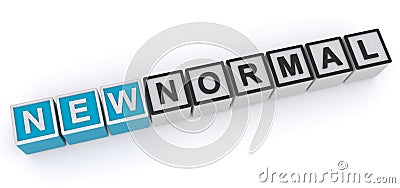 New normal word block Stock Photo