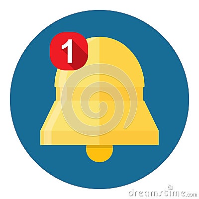 New Notification Icon. Vector Illustration