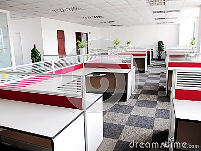New office area Stock Photo