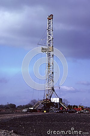 New oil drill Stock Photo