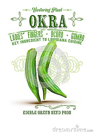 New Orleans Culture Collection Okra Stock Photo