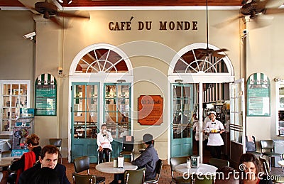 New Orleans Famous Cafe Du Monde Editorial Stock Photo