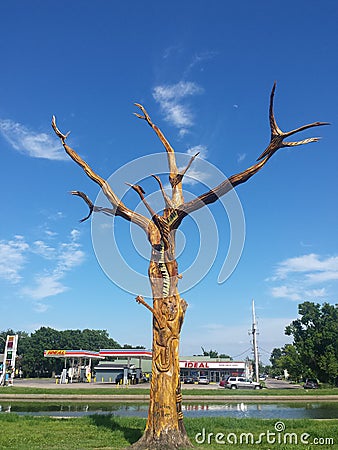 New Orleans Hurricane Katrina Dedication Tree Editorial Stock Photo