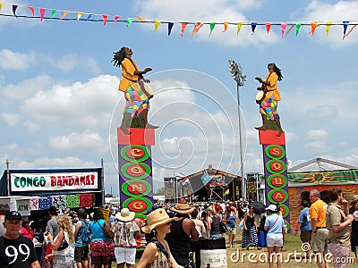 New Orleans Jazz & Heritage Festival Big Easy Style Congo Square Editorial Stock Photo