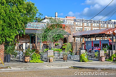 Taqueria La Lucha Restaurant in the Warehouse District of New Orleans Editorial Stock Photo
