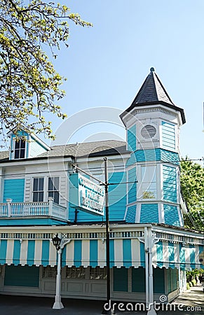 NEW ORLEANS,LA/USA -03-23-2019: Exterior of the famous Commanders Palace restaurant in the Garden District neighborhood of New Editorial Stock Photo