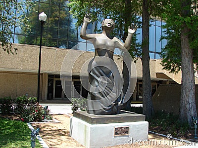 Mahalia Jackson Sculpture At New Orleans Louis Arm Stock Photo