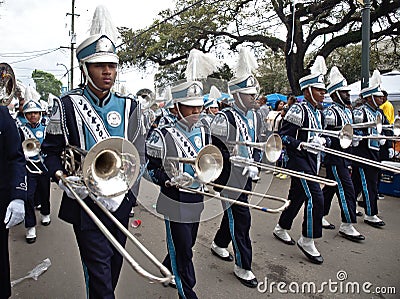 Mari Gras Zulu parade in New Orleans Editorial Stock Photo