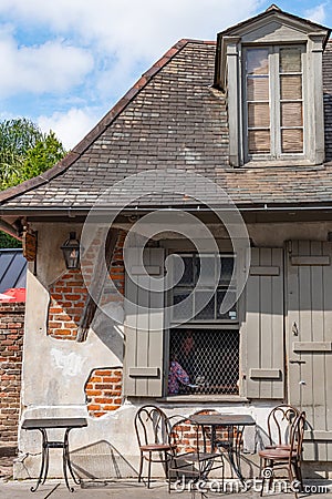 Lafitte's Blacksmith Shop is a popular destination and a functioning bar. Editorial Stock Photo
