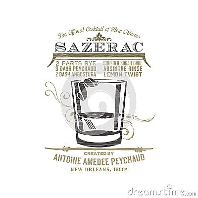 New Orleans Sazerac Stock Photo