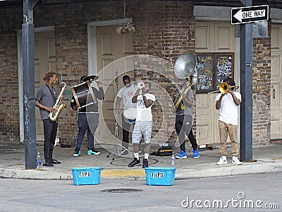 New Orleans Street Band Editorial Stock Photo