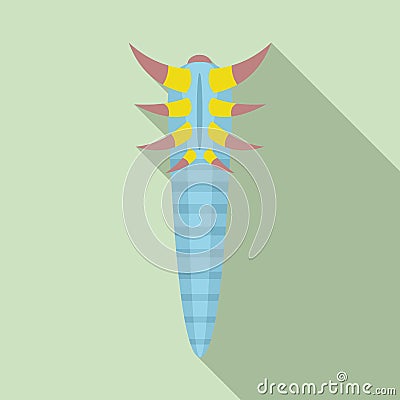 New parasite icon, flat style Vector Illustration