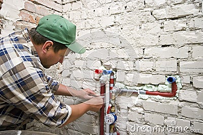 New plumbing Stock Photo