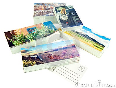 New postcards Stock Photo