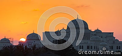 New Presidential Palace in Abu Dhabi Stock Photo