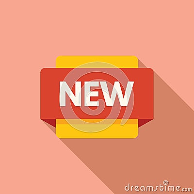 New price drop icon flat vector. Sold cost cheap Vector Illustration