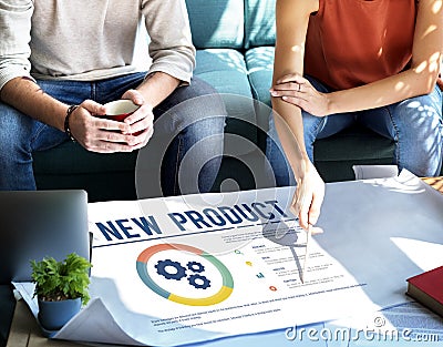 New Product Development Success Concept Stock Photo