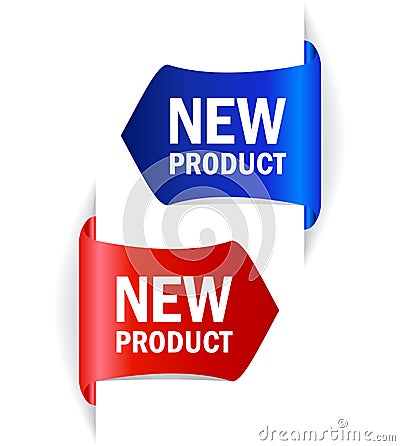 New product vector tags Vector Illustration