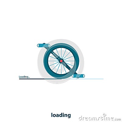 Loading, waiting Vector Illustration