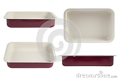 Oven tray, nonstick coating roasting pan Stock Photo