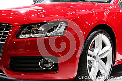 New red sport car Stock Photo