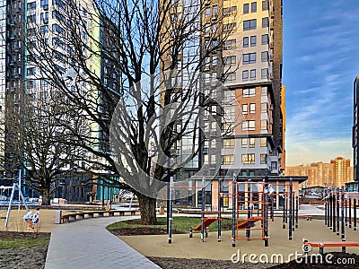 New Residential Complex in Moscow Editorial Stock Photo