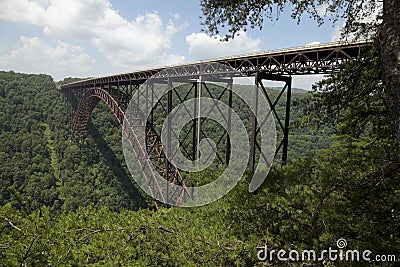 New River Bridge Stock Photo