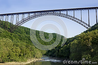 New River Gorge Bridge Stock Photo