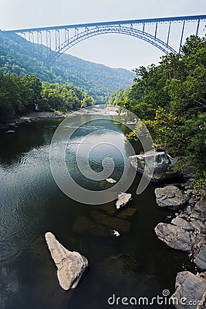 New River Gorge Bridge Stock Photo