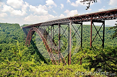 New River Gorge Bridge Stock Photo