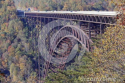 New River Gorge Bridge Stock Photo