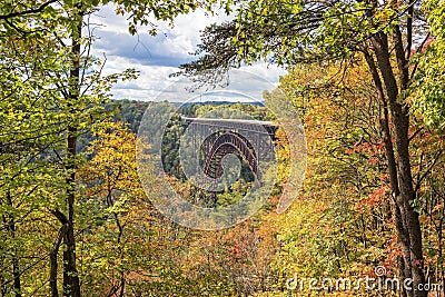 The New River Gorge Bridge In West Virginia Stock Photo