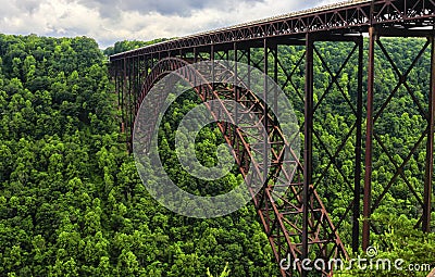 New River Gorge Bridge, West Virginia Stock Photo