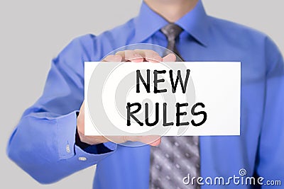 New rules Stock Photo