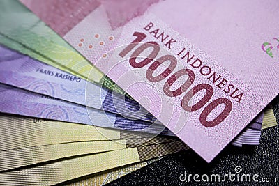 new rupiah money indonesia currency cash finance Stock Photo