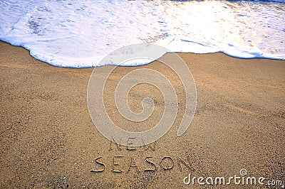 New season sign Stock Photo